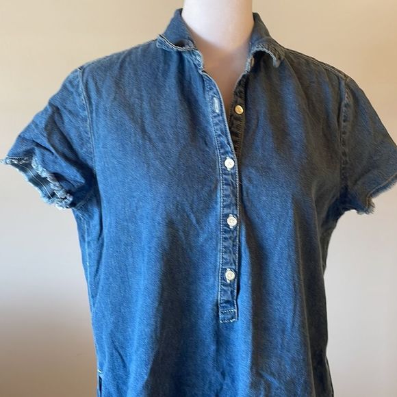 [J. McLaughlin] Denim Short Sleeve Dress - Size Small - Picture 2 of 8